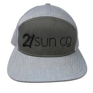 21 Sun Co Slideback Baseball Cap Gray One Size Adjustable Embroidered You Know.